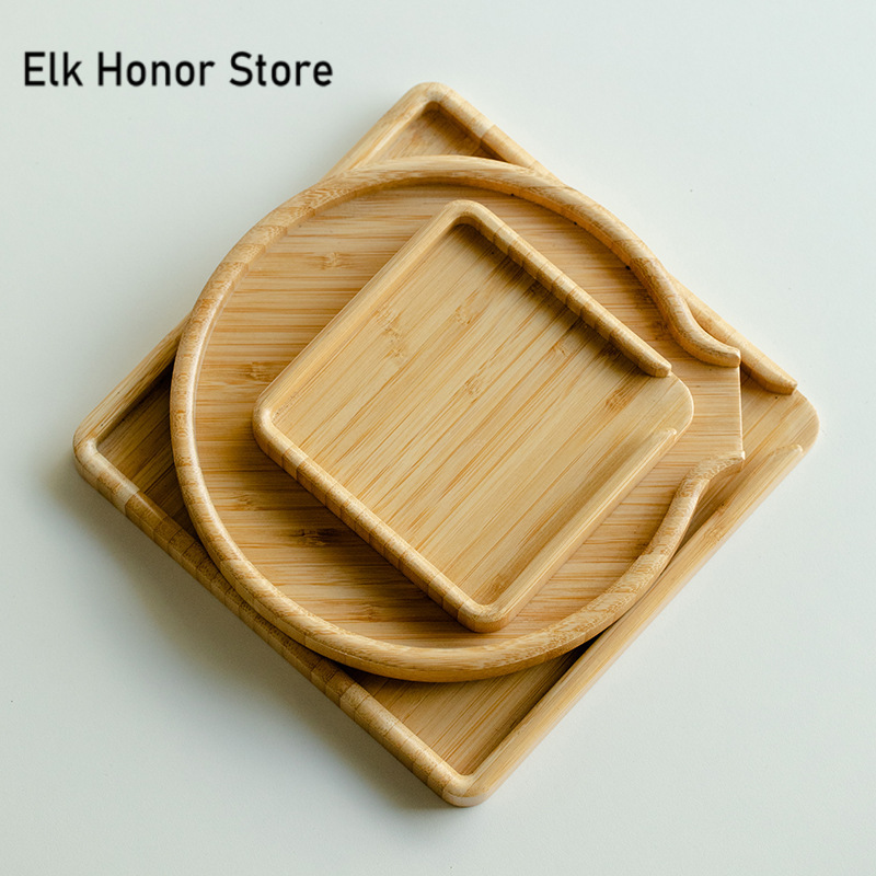 Bonsai Garden Pot - 중국 대나무 음식 트레이 Puer 차