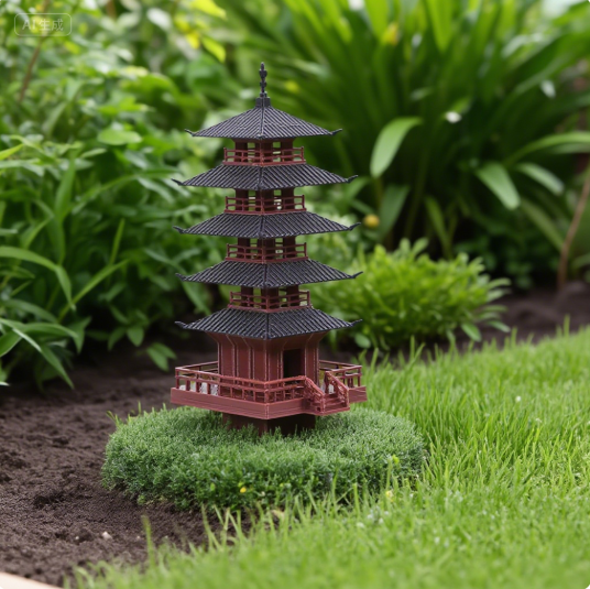Bonsai Garden Pot - 정원 수족관 분재 장식 미니 탑