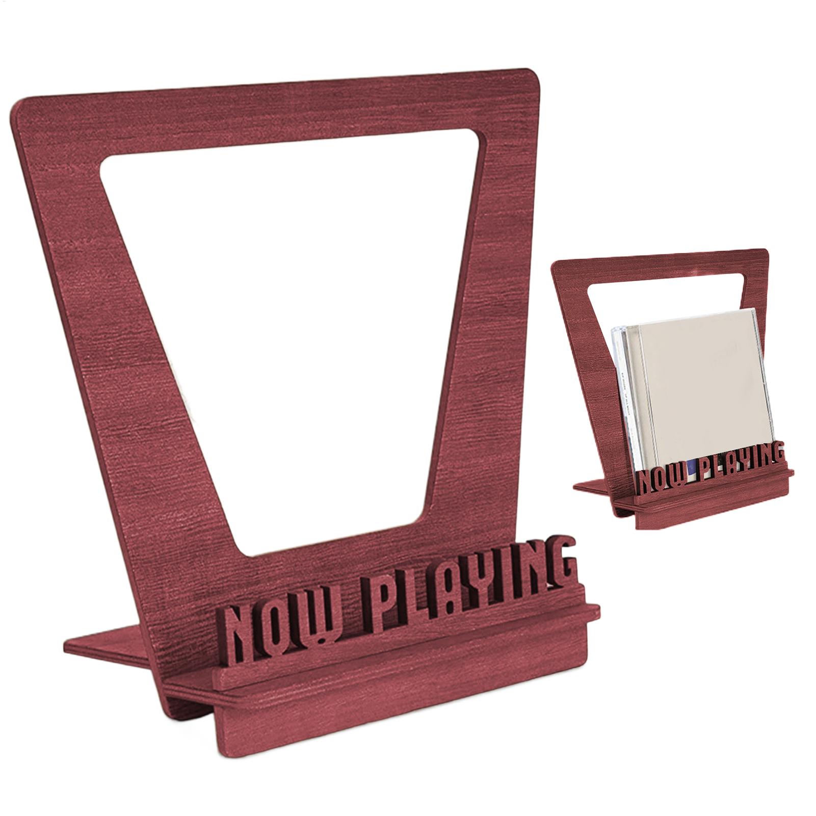 Display Stand Wood - 나무 레코드 홀더, 나무 스탠드 레코드