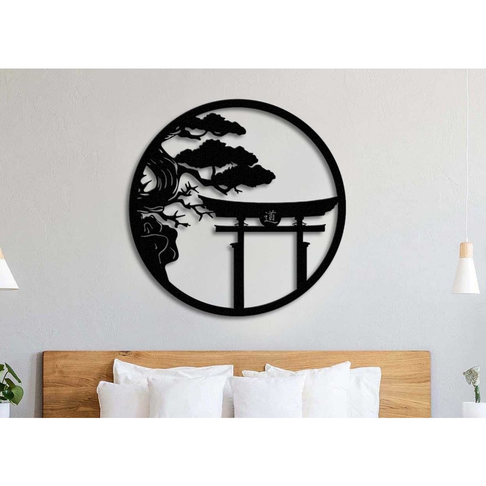 Bonsai Garden Art - 브랜드 벚꽃나무 금속 벽 장식 일본