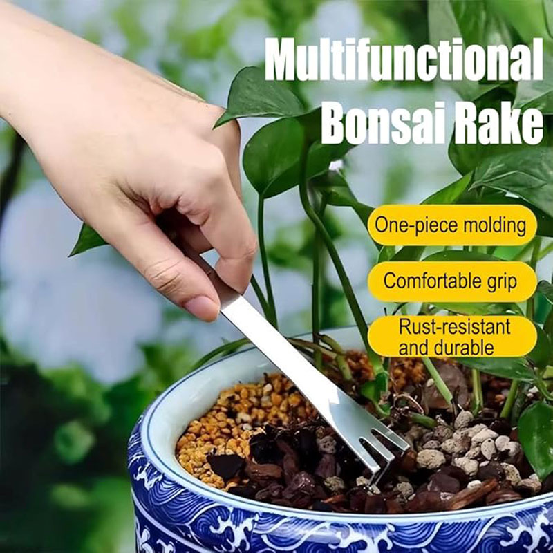 스테인리스 스틸 루트 레이크 휴대용 분재용 녹 방지 레 - Bonsai Garden Pot 리뷰 및 가격