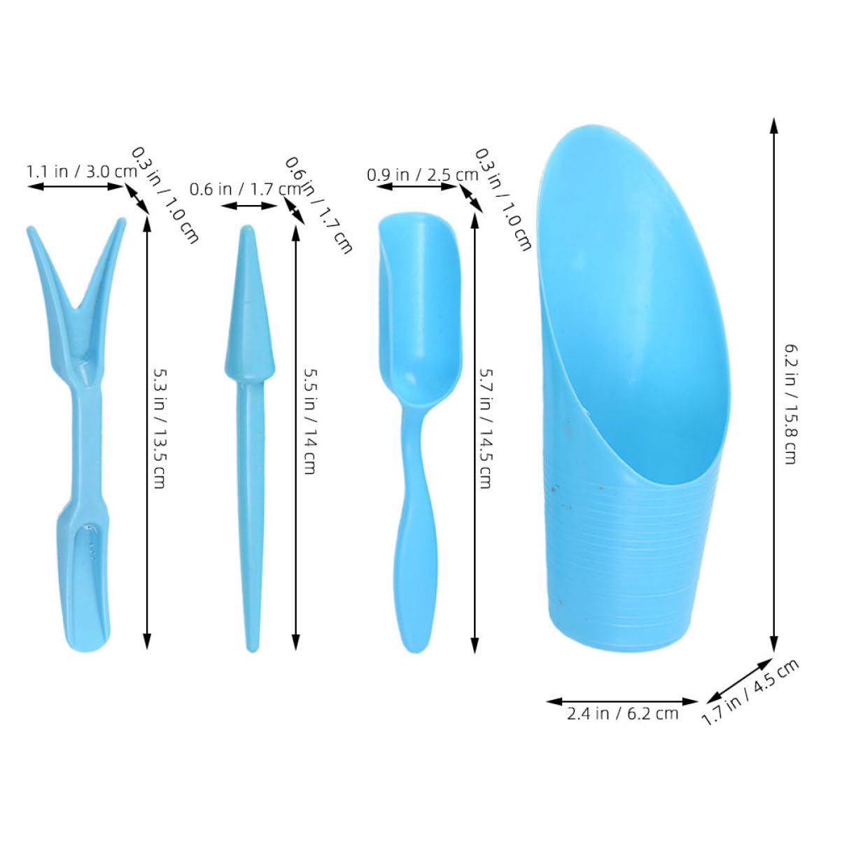 4 개/대, 플라스틱 내구성 양동이 삽 화분 재배 실린 - Soil Scoop Tool 리뷰 및 가격