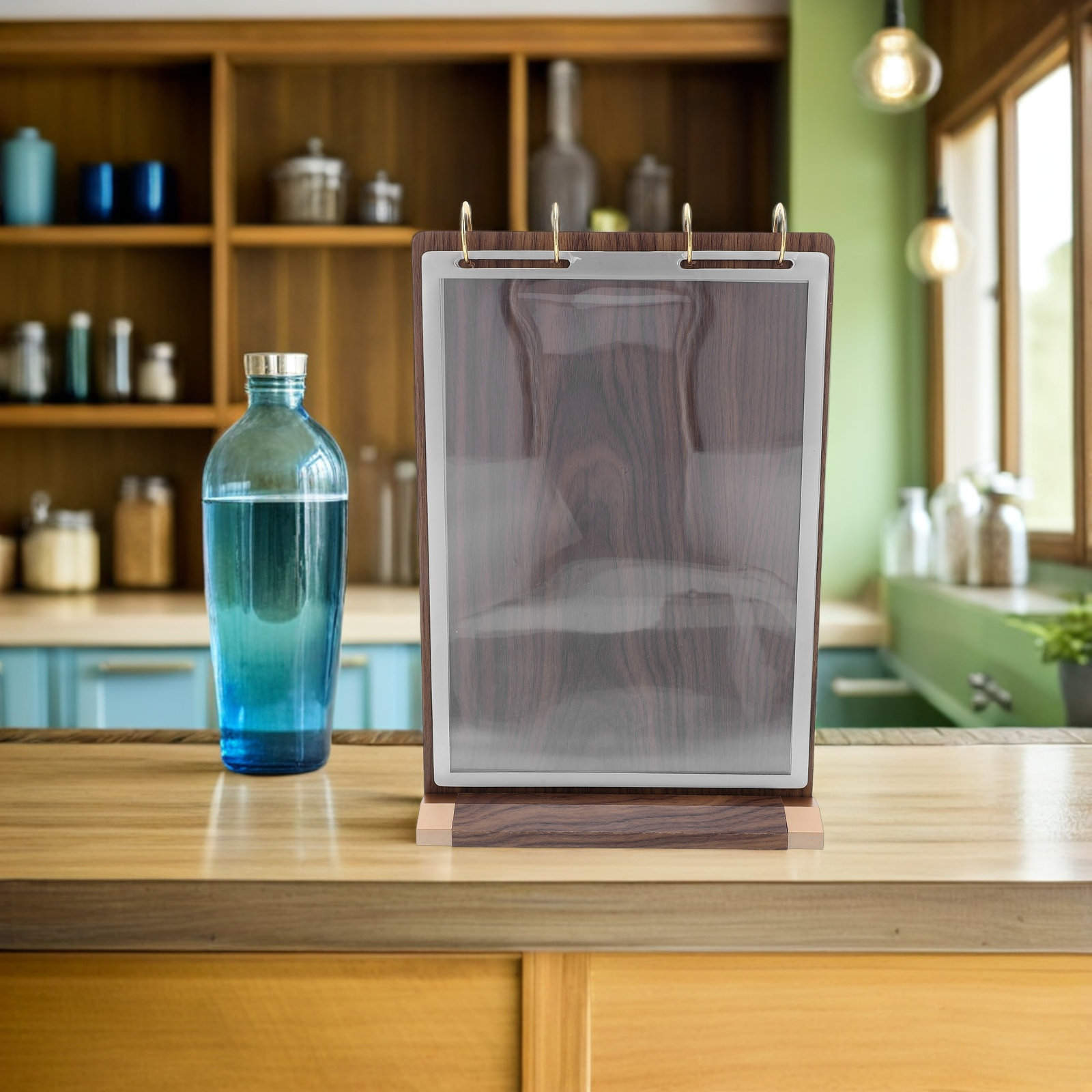 6페이지 A4 월넛 우드 메뉴 홀더 스탠드 테이블탑 플 - Display Stand Wood 리뷰 및 가격