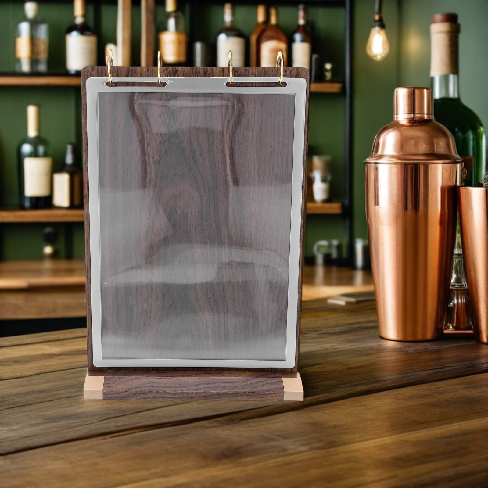 6페이지 A4 월넛 우드 메뉴 홀더 스탠드 테이블탑 플 - Display Stand Wood 리뷰 및 가격