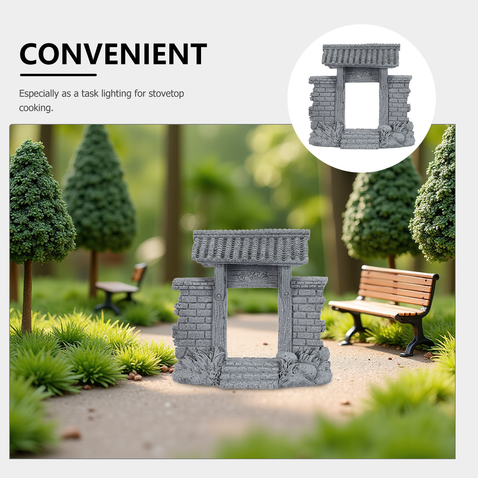 분재 장식품 미니어처 중국식 정자 문 미니 정원 입구  - Bonsai Garden Entrance 리뷰 및 가격