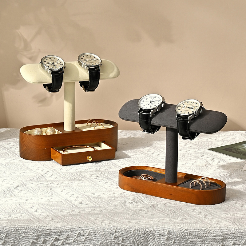 Oirlv 단단한 나무 시계 주최자 선반 T-바 시계  - Display Stand Wood 리뷰 및 가격