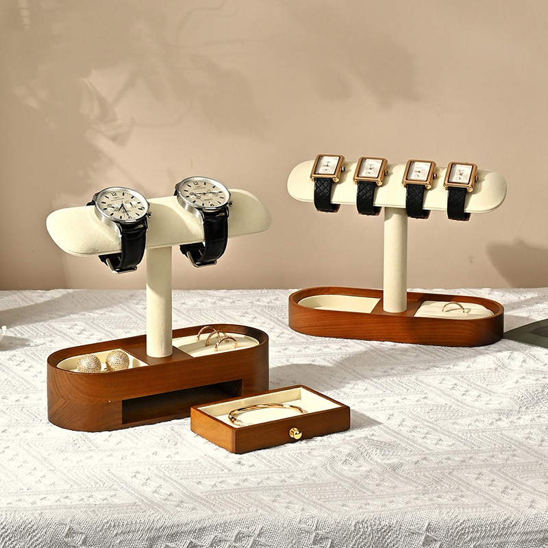 Oirlv 단단한 나무 시계 주최자 선반 T-바 시계  - Display Stand Wood 리뷰 및 가격