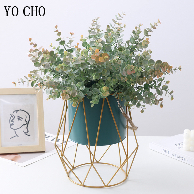 5 포크/뭉치 실크 유칼립투스 잎 지점 인공 식물 DI - Bonsai Garden Art 리뷰 및 가격