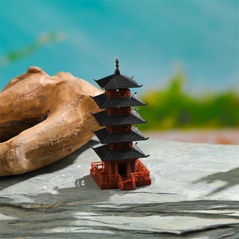 정원 수족관 분재 장식 미니 탑 동상 중국 고대 건물  - Bonsai Garden Pot 리뷰 및 가격