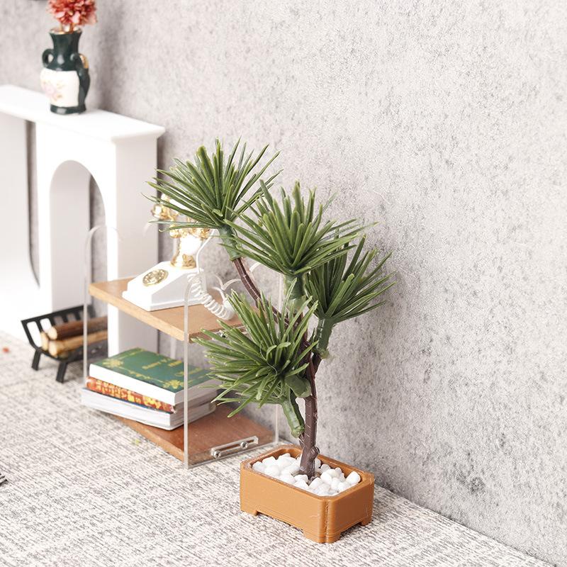 1Pcs 1/12 인형 집 시뮬레이션 소나무 녹색 식물 - Bonsai Gardener 리뷰 및 가격