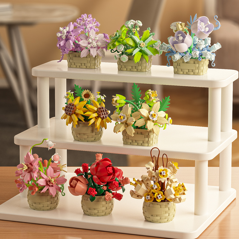 DIY MOC 화분에 심은 장미 해바라기 식물 다육 식 - Bonsai Garden Experts 리뷰 및 가격