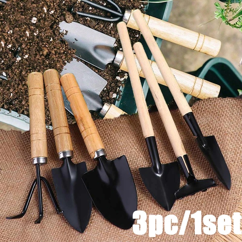 3PC/1Set 미니 원예 도구 세트 손잡이가 있는 휴 - Soil Scoop Tool 리뷰 및 가격
